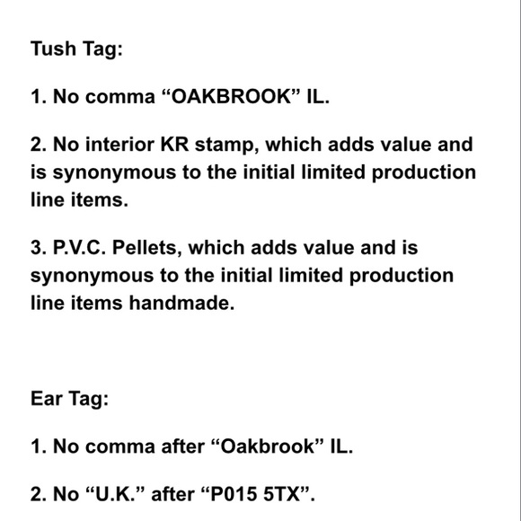 Claude the crab beanie baby - Picture 11 of 13